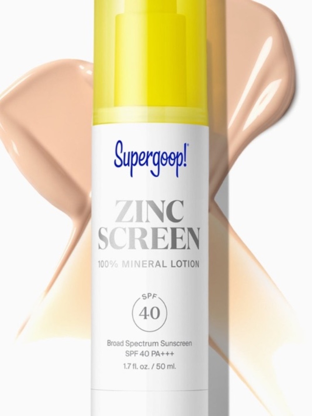Supergoop! Zinc Screen 100% tinted Mineral Lotion Sunscreen SPF40 NEW! FULL SIZE
